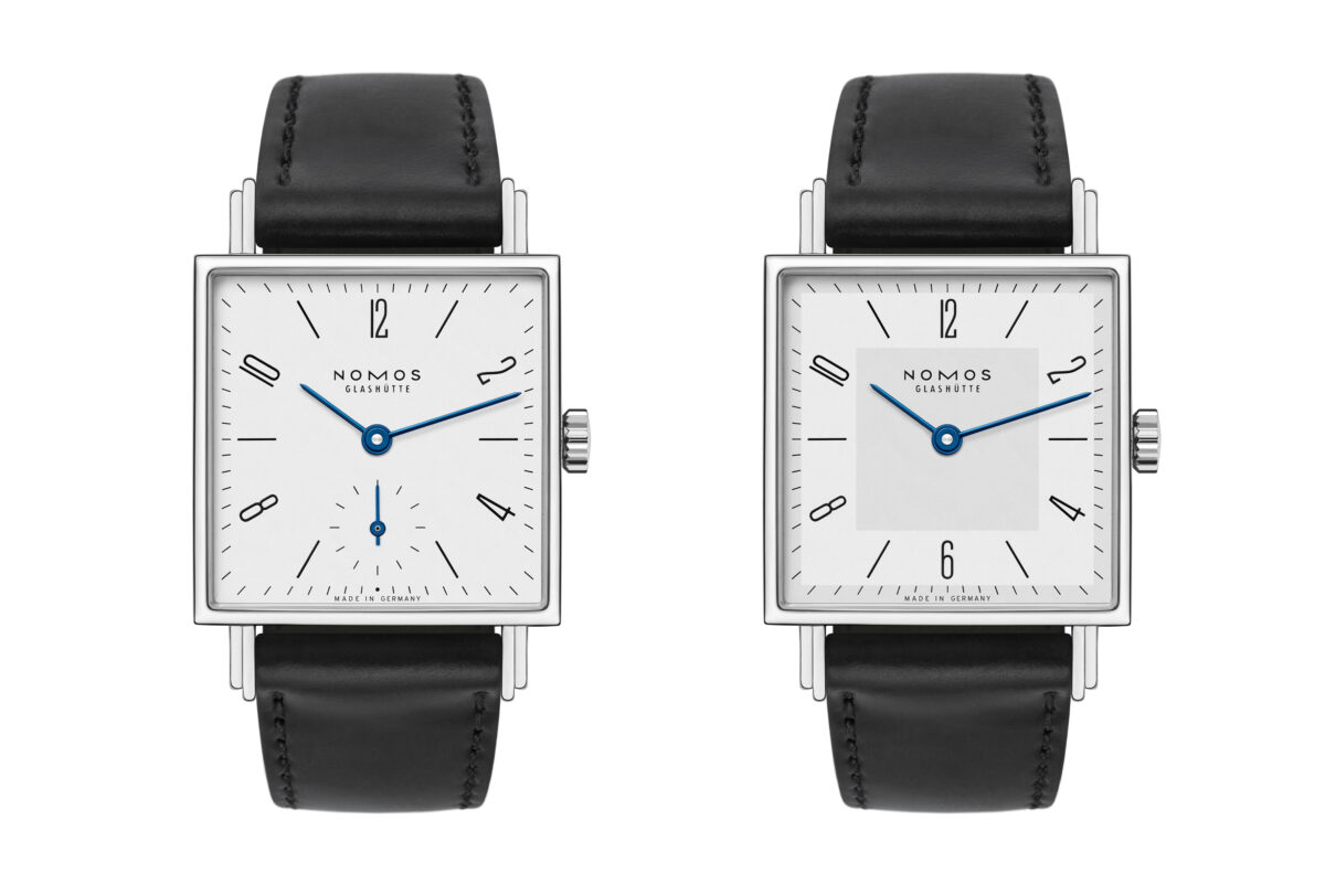 New: NOMOS Glashütte Tetra 27 white and Tetra 27 duo