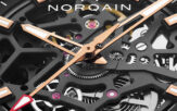 NORQAIN Independence Skeleton Titanium DLC Dial detail